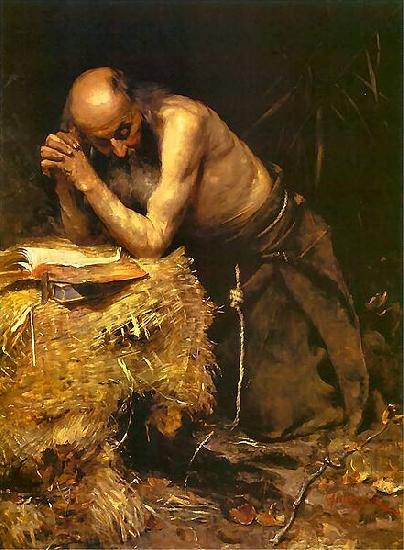 Teodor Axentowicz The Anchorite oil painting picture